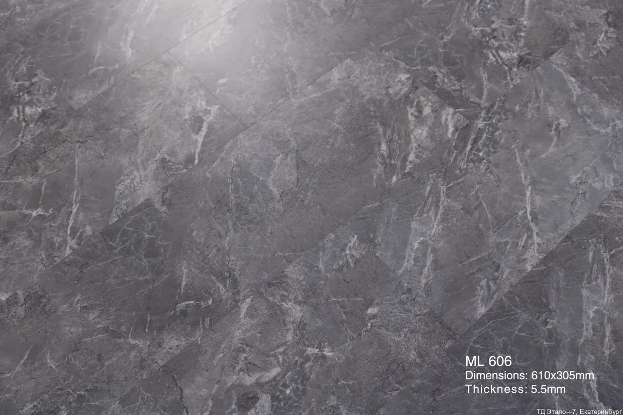 Ламинат SPC PROFIELD Evolution stone Грей марбл (ML606), SPC Profield Evolution (5,5 мм)